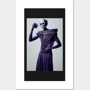 Skeleton as a Modern Model Posters and Art